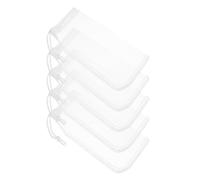 SHINEOFI Bolsas de Medios Filtrantes para Acuario, 5 Bolsas de Malla Fina de 180 Micras Cordón, Fabricadas en Nailon Duradero, Adecuadas para Filtración Biológica y Mecánica en Acuarios