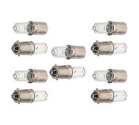 SHINEOFI Bombillas de Panel Ba9s H10w 12v 10w para Luz Interior de Tablero de Coche y Moto, Pack de 10 Unidades de Filamento Único para Iluminación del Grupo de Instrumentos Automotriz