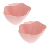 SHINEOFI Bote de Basura Colgante para Carrito de Salón PP Rosa 2 Piezas | Caja de Almacenamiento, Diseño Ahorra Espacio, Uso para Suministros de Belleza