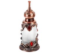 SHINEOFI Botella de Perfume Vintage de Aleación 15Ml Frasco Recargable Pequeño para Aceite Esencial y Perfume Envase Decorativo para Hogar y Viajes