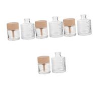 SHINEOFI Botellas De Perfume De Dormitorio Neblina Difusor De Láminas Botella Cristal Decorativa Difusor De Aromas Botella Difusora De Vidrio Botella De Difusor Madera 2 Piezas X 4