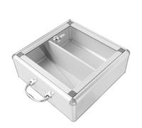 SHINEOFI Botiquín de Pared para Medicamentos Doble Compartimento Contenedor Metálico Resistente Color Blanco Estuche Colgante Adecuado para Uso Doméstico y Público Equipo Médico