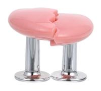 SHINEOFI Botón de Inodoro Forma de Corazón de Instalador Fácil sin Herramientas Pulsador Versátil para Tanque de Agua y Otras Funciones de Presión Color Rosa