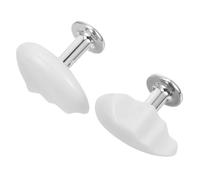 SHINEOFI Botón de Presión para Tanque de Inodoro Forma Corazón Blanco Fácil Instalación Control Flujo Agua y Durabilidad Accesorio Práctico para Baño