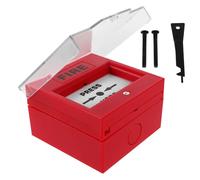 SHINEOFI Botón Respuesta Rápida para Control Eléctrico Rojo de Alarma de Emergencia y Fácil Instalación para Hogares y Escuelas