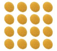 SHINEOFI Botones Redondos para Coser de 15 MM Recubiertos de Tela de Lana Amarilla 50 Piezas para Abrigos Chaquetas y Trajes Ideales para Costura y Proyectos de Moda Otoño-Invierno