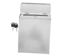 SHINEOFI Buzón de Exterior con Cerradura y Superior Caja de Hierro Vintage para Montaje Pared para Jardín Oficina o Aula Incluye Llaves Diseño Rústico Americano