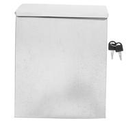 SHINEOFI Buzón de Pared con Cerradura de Hierro Resistente Seguro para Oficina y Exterior Caja para con Diseño Rústico Americano Montaje Fácil con Preperforados