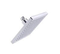 SHINEOFI Cabezal de Ducha Cuadrado de 8 Pulgadas Luz LED Multicolor, Material Abs Seguro y Función de Iluminación al Fluir el Agua para Baños Modernos