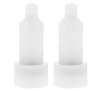 SHINEOFI Cabezal dispensador de jabón de Repuesto, 2 Piezas, para Botella Interior, Montaje en Pared, plástico Blanco, para hoteles y Lugares públicos