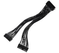SHINEOFI Cable Compatible Doble Fuente de Alimentación Divisor de Fuente de Alimentación ATX de 24 Pines Cobre y Voltaje Dc3.3v a Dc12v para Placa Base