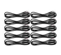 SHINEOFI Cable de Audio Auxiliar 35 MM TRS Hembra 3 Polos 1 Metro Extensión de Cable Estéreo para Altavoces y Auriculares Pack 10 Unidades para PC y Reparación