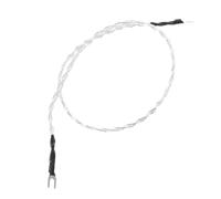 SHINEOFI Cable de Conexión Plateado para Tocadiscos Tipo, 0.5 M, Plástico y Metal, para Sistemas de Audio de Escritorio y Estudios de Masterización