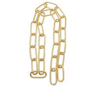 SHINEOFI Cadena de Hierro Dorada para Lámpara de Techo, Carga hasta 20 Kg, Durable y Resistente para Accesorios de Iluminación en Interiores