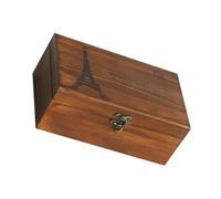 SHINEOFI Caja de Costura de Madera Vintage para Labores Organizador Portátil sin Agujas Contenedor para Hilos y Accesorios de Bordado Adecuado para Proyectos de Confección y Bordado a