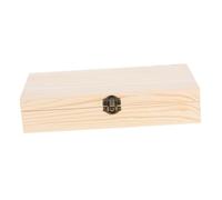 SHINEOFI Caja De Madera Pequeña Con Tapa Abatible Caja Para Recetas De Cocina Organizador De Madera Rectangular Sin Terminar Para Guardar Tarjetas De Recuerdos Sala De Estar