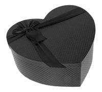 SHINEOFI Caja en Forma de Corazón, Caja Grande en Forma de Corazón para Arreglos, Negras Vacías con Tapa para El Día de San Valentín, El Día de La Madre, Aniversarios, Bodas, Fiestas Y