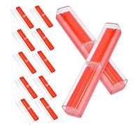 SHINEOFI Caja para Bolígrafos Vacía Semitransparente De Plástico Rojo, Estuche Individual para Bolígrafo, Set De 12 Unidades, Compacto y Portátil para Regalos y Eventos