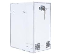 SHINEOFI Caja para Guardar Móviles con Cerradura y Protección de Privacidad en Acrílico con Compartimento Único para Oficina y Lugar de Trabajo