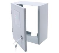 SHINEOFI Caja para Medidor Eléctrico de Hierro Blanco Ventilación Óptima y Puerta Transparente para Uso en Exteriores en Entornos Industriales