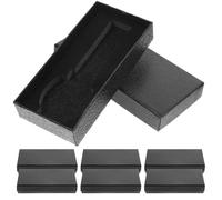 SHINEOFI Caja Porta Relojes Rectangular Negra con Espuma Interior, 10 Unidades, Estuche Organizador Multifunción para Joyas y Almacenamiento Hogar, Adecuado para Obsequio y Viaje