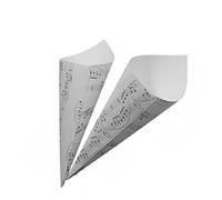 SHINEOFI Cajas De Conos De Papel Kraft Caja Con Notas Musicales Blancas Para Decoraciones De Fiestas De Bodas