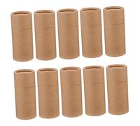 SHINEOFI Cajas Prácticas Para Botellas De Aceites Esenciales 10 Unidades Color Kraft Caja De Papel Redonda Multifuncional Para Embalaje Regalos y Almacenamiento Diario