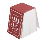 Shineofi Calendario Mini De Escritorio 2025 Calendario Diario De Sobremesa Con DiseñO De Desgarrado Para Oficina Hogar Escuela Estilo Narrativo Retro En Papel Rojo Compacto