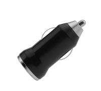 SHINEOFI Cargador de Coche USB Único de para Móvil Adaptador de Alimentación Negro Diseño Compacto y Protección para Dispositivos