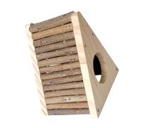 SHINEOFI Casa de Madera para Hámsters con Escalera de Trepa Refugio Resistente y Seguro para Pequeños Roedores como Hámsters Enanos y Jerbos Espacio Optimizado para Descanso