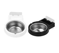 SHINEOFI Ceniceros de Pared para Colillas de Cigarrillos 2 Piezas sin Taladro Forro Extraíble en Abs y Aleación de Aluminio para Cafetería y Hotel