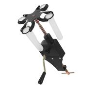 SHINEOFI Centrífuga Manual de Manivela para Laboratorio Escolar Plato Giratorio Negro Soporte para Tubos de Ensayo y Almacenamiento de Pipetas Adecuado para Experimentos de Química y