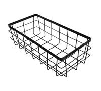 SHINEOFI Cesta Metálica Rectangular de Almacenamiento Pared Organizador para Baño con Diseño Hueco para Drenaje Rápido Resistente y Estilizado para Toallas y Cosméticos