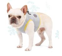 SHINEOFI Chaleco Refrescante para Perros Pequeños y Cachorros, Transpirable de Malla y Algodón, Fácil de Poner Hebilla de Liberación Rápida para Paseos al Aire Libre en Verano