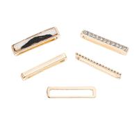 SHINEOFI Charm Decorativo para Correa de Reloj de Metal, 5 Piezas Doradas