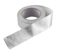 SHINEOFI Cinta de Aluminio Aislante Térmica de 25 M para Escape de Coche y Motocicleta Resistente a Altas Temperaturas hasta 200°C Cinta Térmica Industrial para Tubos y Colectores