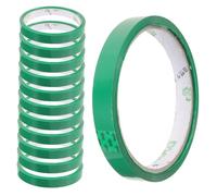 SHINEOFI Cintas Para Sellar Bolsas De Verduras Pe 38 Yd Rollo 24 Unidades Cinta Para Bolsas De Embalaje Color Verde Sin Texto Para Embalaje y Supermercado