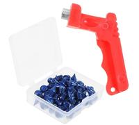 SHINEOFI Clavos para Zapatos de Atletismo con Llave, Acero Azul, Antideslizantes y Fáciles de Atornillar, Ideales para Salto Largo y Deportes de Pista y Campo