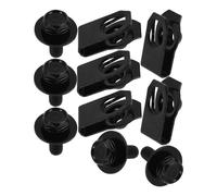SHINEOFI Clip para Tapa del Motor del Coche Clip Tapa del Motor del Coche Metal Negro para Placa de Protección del Capó y Exterior del Instalación Fácil Ajuste Seguro