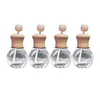 SHINEOFI Clips de Fragancia para Salida de Ventilación Botella Automática de Perfume en Vidrio y Madera, Ambientador para Botella de Perfume Fácil de Instalar para Celebración Verano