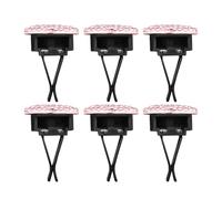 SHINEOFI Clips de Ventilación para Coche Aroma 6 Piezas Forma de Corazón Rosa Gemas de Imitación Difusor de Aromaterapia para Salidas de Aire Acondicionado Accesorios Decorativos
