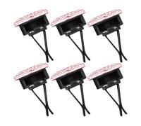 SHINEOFI Clips de Ventilación para Coche Difusor de Fragancia, 6 Piezas, Diseño de Corazón Rosa Incrustaciones de Gemas de Imitación, Accesorios Decorativos para Aromaterapia en