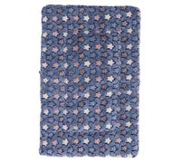 SHINEOFI Colchoneta de Invierno para Mascotas Cojín Lavable y Cómodo para Perros y Gatos Almohadilla Gruesa y Cálida 61X41 CM Diseño Azul de Estrellas Adecuado para Sofá Coche y Viajes
