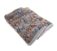 SHINEOFI Colchoneta para Mascotas Cálida y Transpirable 2 Piezas Cojín para Jaula de Perros y Gatos Cama para Sofá Color Café Diseño de Huellas Lavable y Resistente para Viajes y Hogar