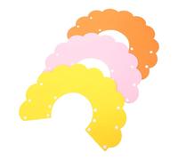 SHINEOFI Collar de Recuperación para Gatos Pequeño 3 Piezas Eva Suave Amarillo Rosa Naranja Collar Antimordeduras para Mascotas Postoperatorio Protección Heridas Uso Diario