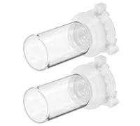 SHINEOFI Comedero para Hormigas Biberón de Vidrio y Plástico, Dispensador de Agua para Hormigueros, Fácil de Operar, Diseño Profesional, Paquete de 2 Piezas, 10 Ml