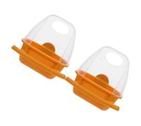 SHINEOFI Comedero para Pájaros Comedero para Periquitos de Plástico, 2 Piezas, Colgante, Fácil de Limpiar, para Jaula de Pájaros, Loros y Mascotas Pequeñas