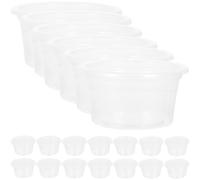 SHINEOFI Comedero Transparente para Reptiles 20 Piezas Bebedero Compacto y Resistente al Desgaste Plato Multifuncional Pequeño para Uso Diario de Serpientes y Otros Reptiles