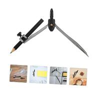 SHINEOFI Compás Profesional de Metal para Geometría con Diseño y Tornillo de Seguridad Incluye Estuche y Lápiz Herramienta Duradera para Dibujo Técnico y Carpintería Color
