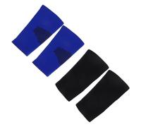 SHINEOFI Compresión Absorción de Sudor y Calentamiento 2 Pares de Coderas Hechas de Spandex y Nylon , Ideales para Baloncesto y Voleibol
